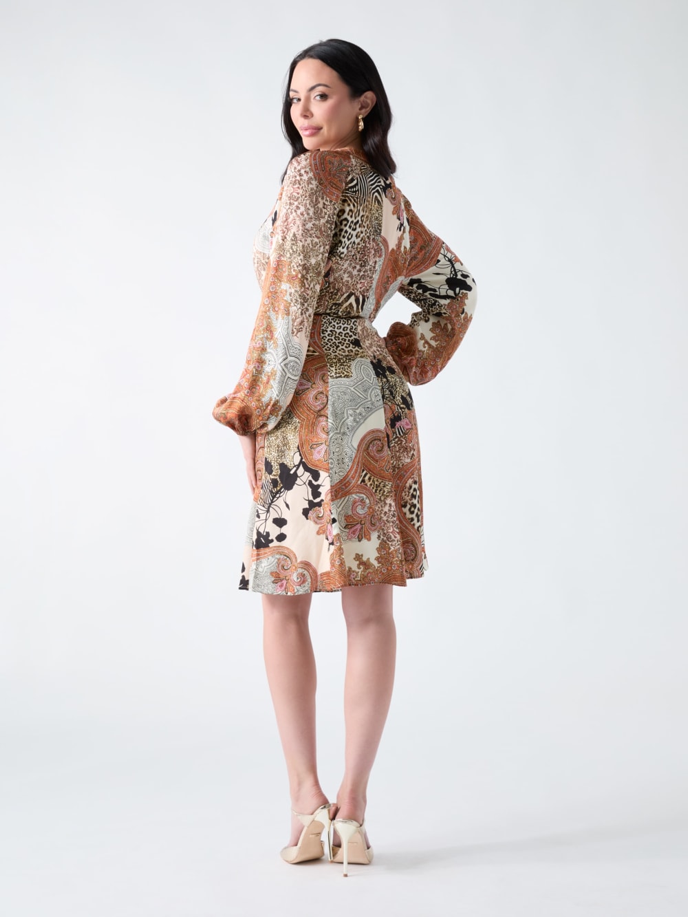 Marciano fit-and-flare mini dress
