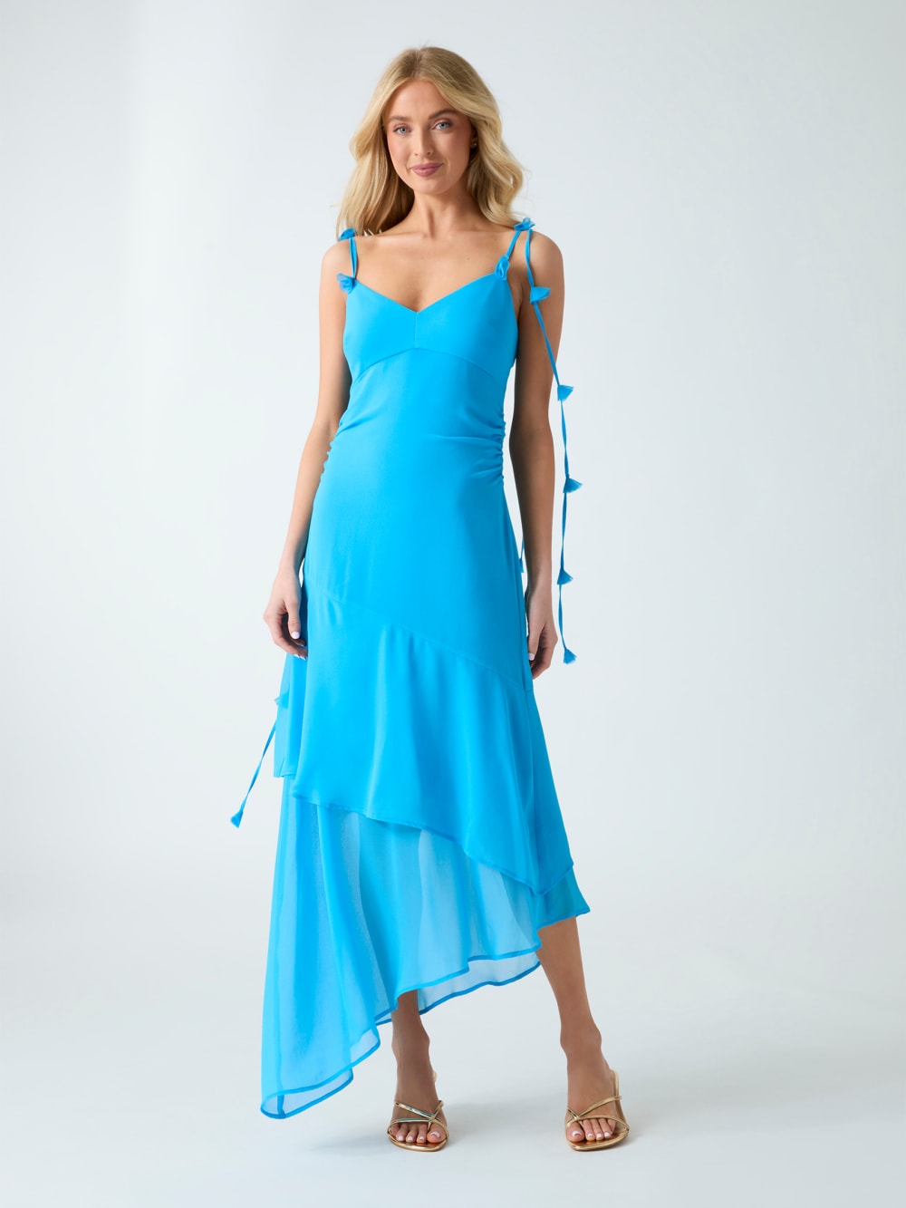 Ruffled long dress