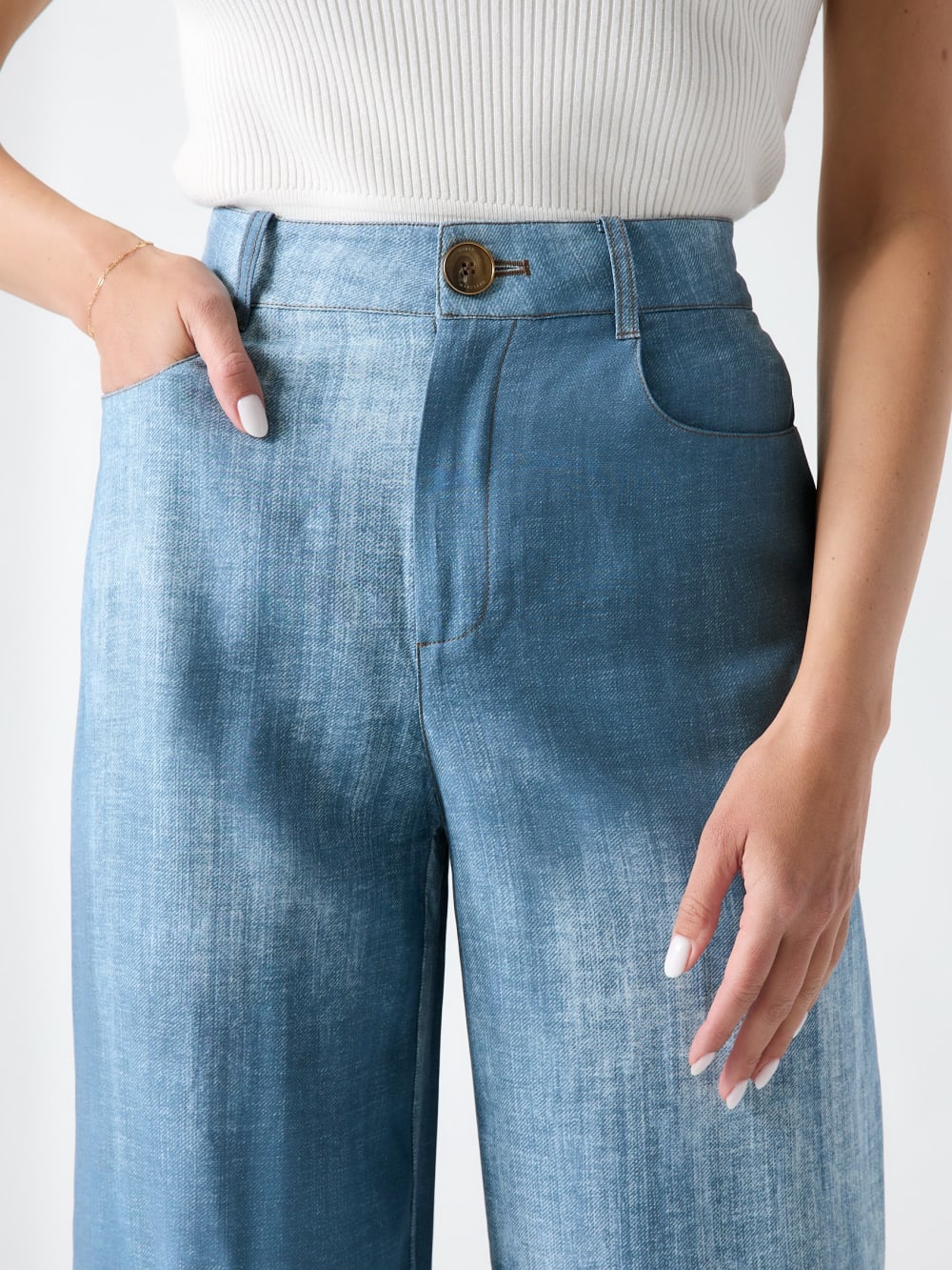 Marciano Shaded Wide-Leg Pants
