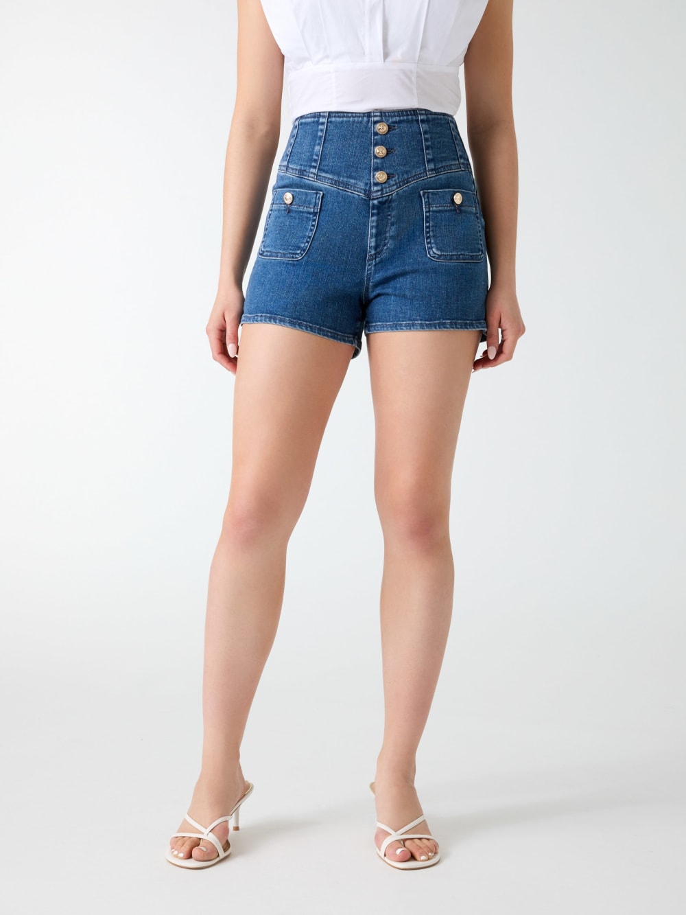 Denim shorts