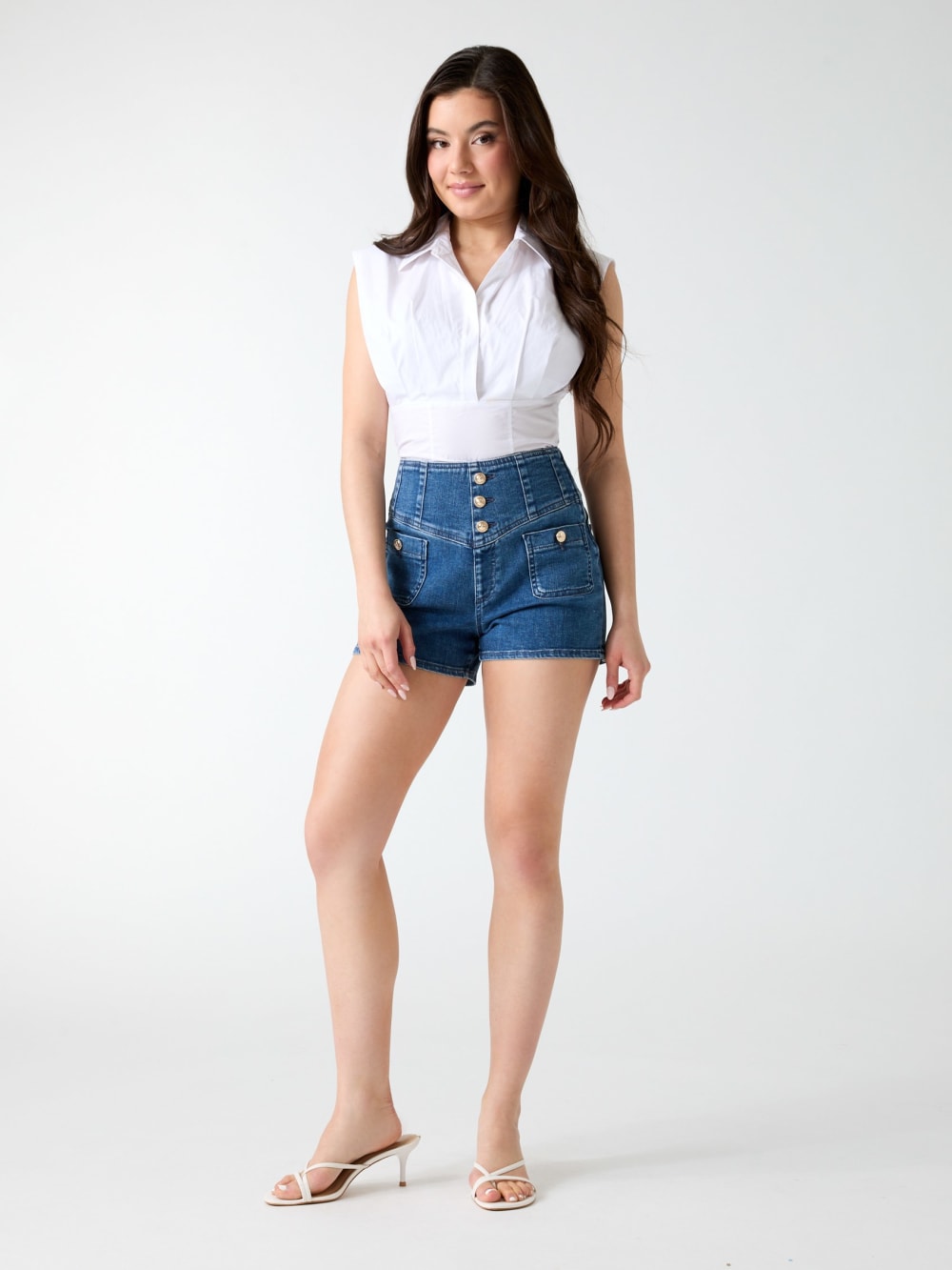 Denim shorts