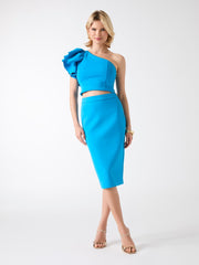 Marciano ruffled top