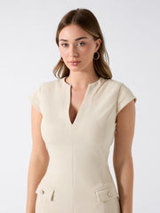 Fit-and-flare mini dress