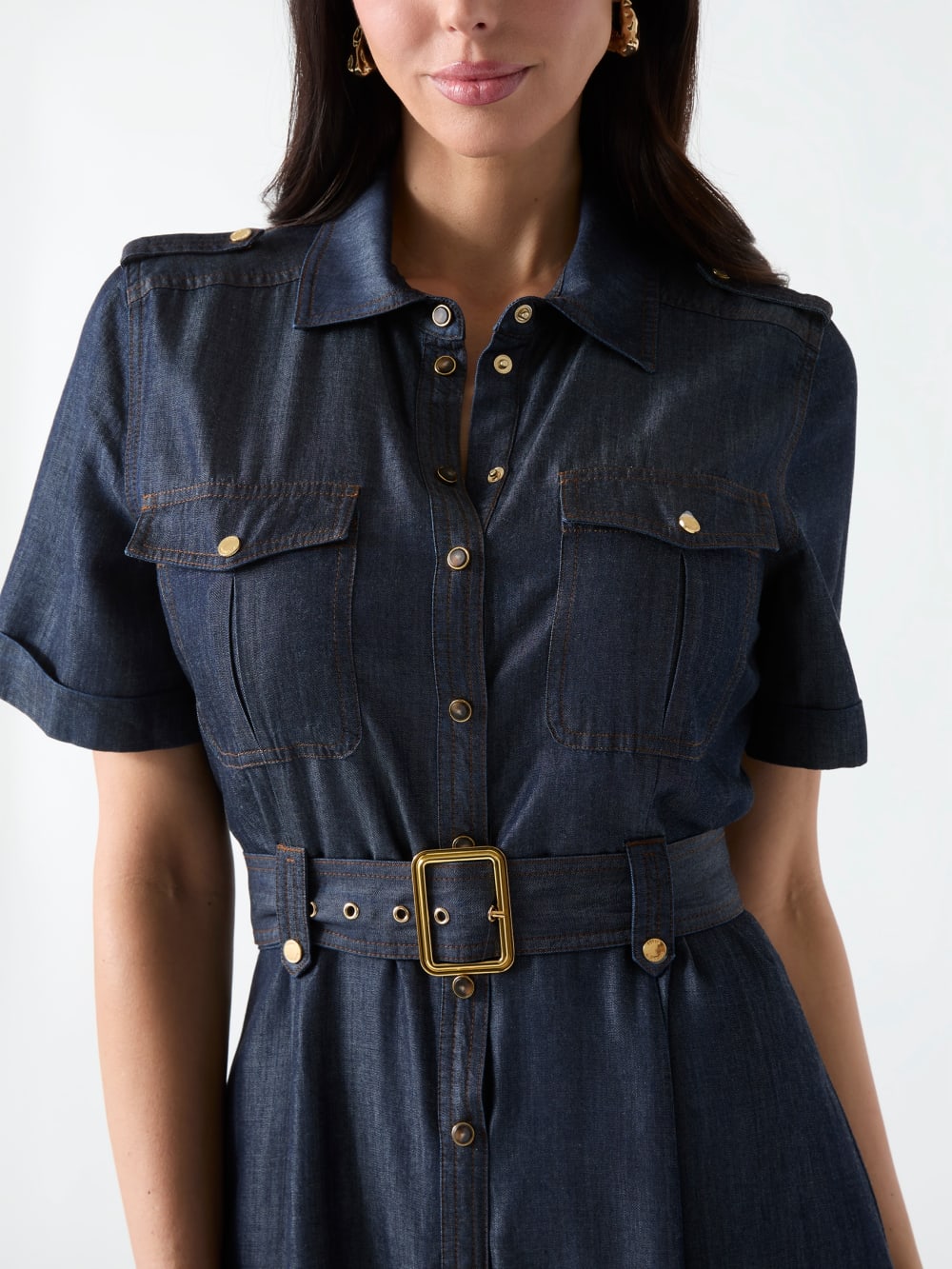 Marciano denim long dress