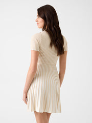 Pleated mini dress
