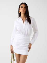 Poplin mini dress
