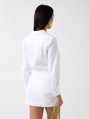 Poplin mini dress