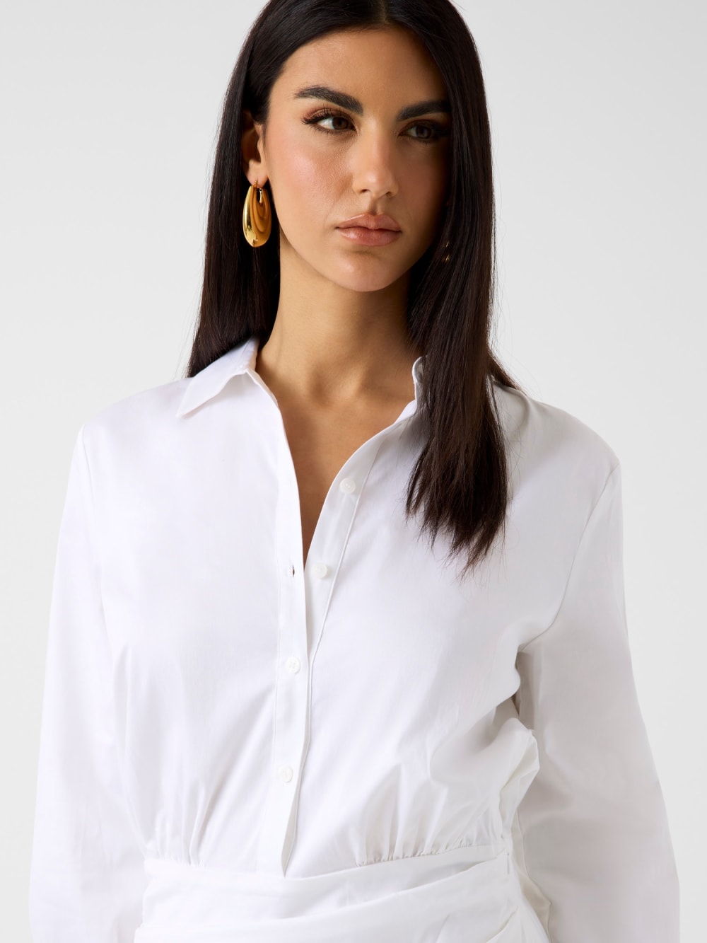 Poplin mini dress