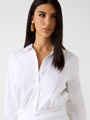 Poplin mini dress