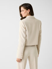 Single breast crop blazer