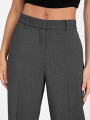 Tailored stretch straight-leg pants