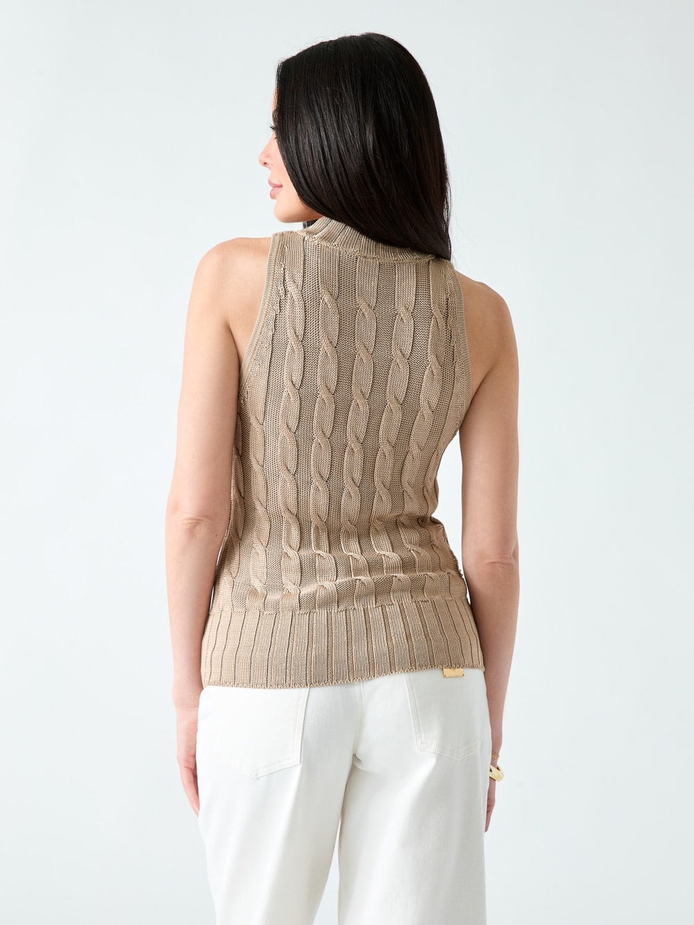 Marciano braided viscose top