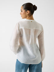 Marciano linen-blend shirt