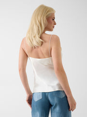 Marciano silk-blend tank top