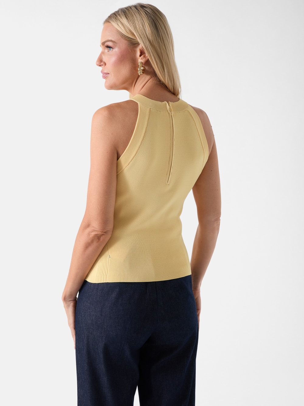 Marciano rib-knit top