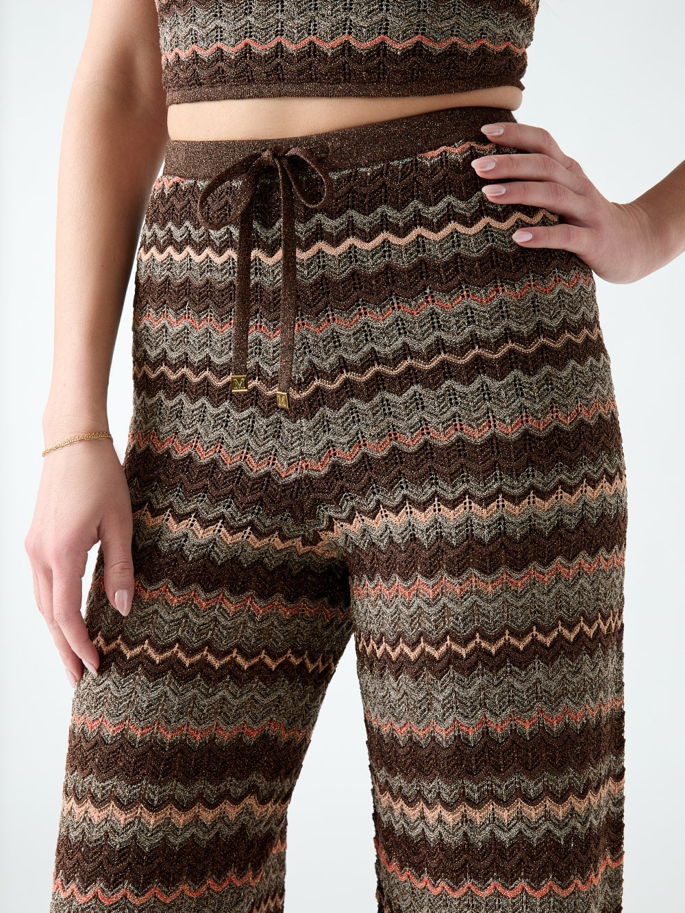 Marciano knitted lurex pants