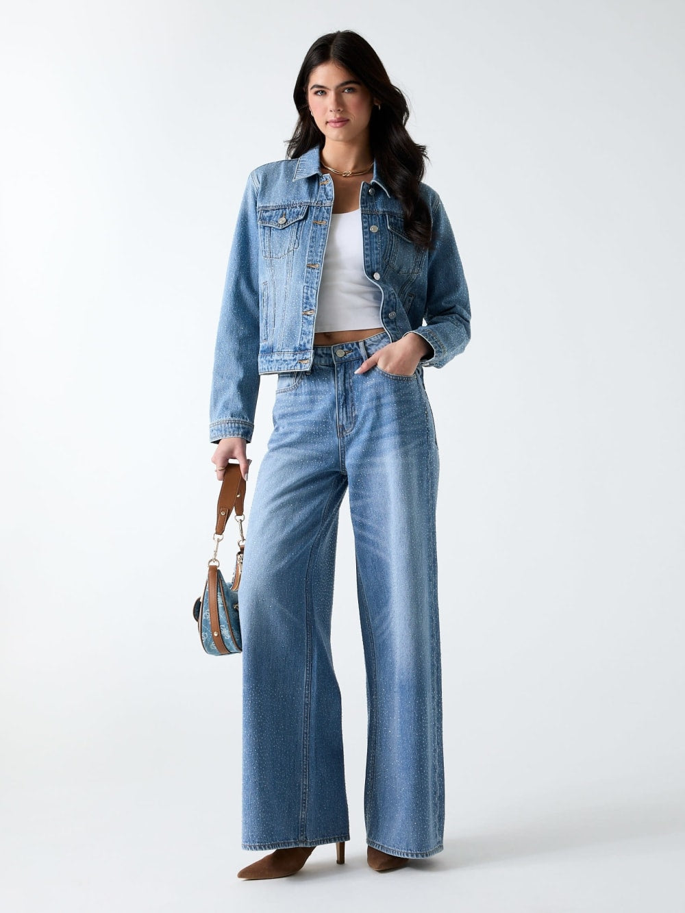 Rhinestone Denim Jacket