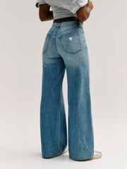 Rhinestone Wide-Leg Jeans