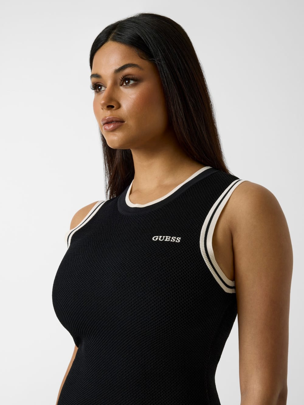 Viscose-blend mini dress