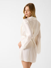Helen satin short kimono