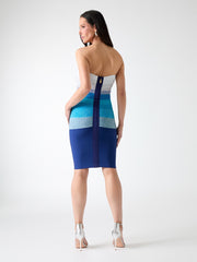 Marciano gradient bandage dress