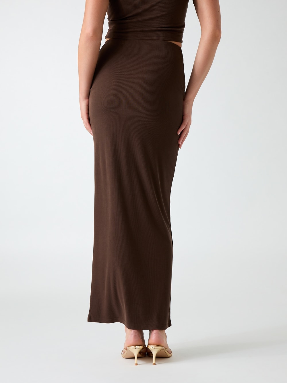Draped pencil skirt