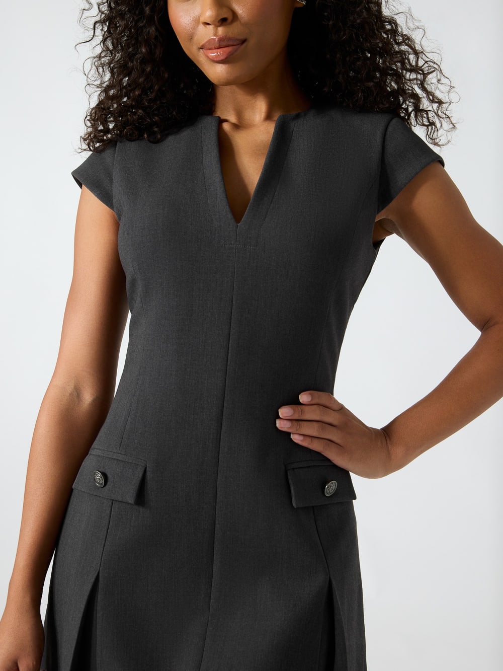 Fit-and-flare mini dress