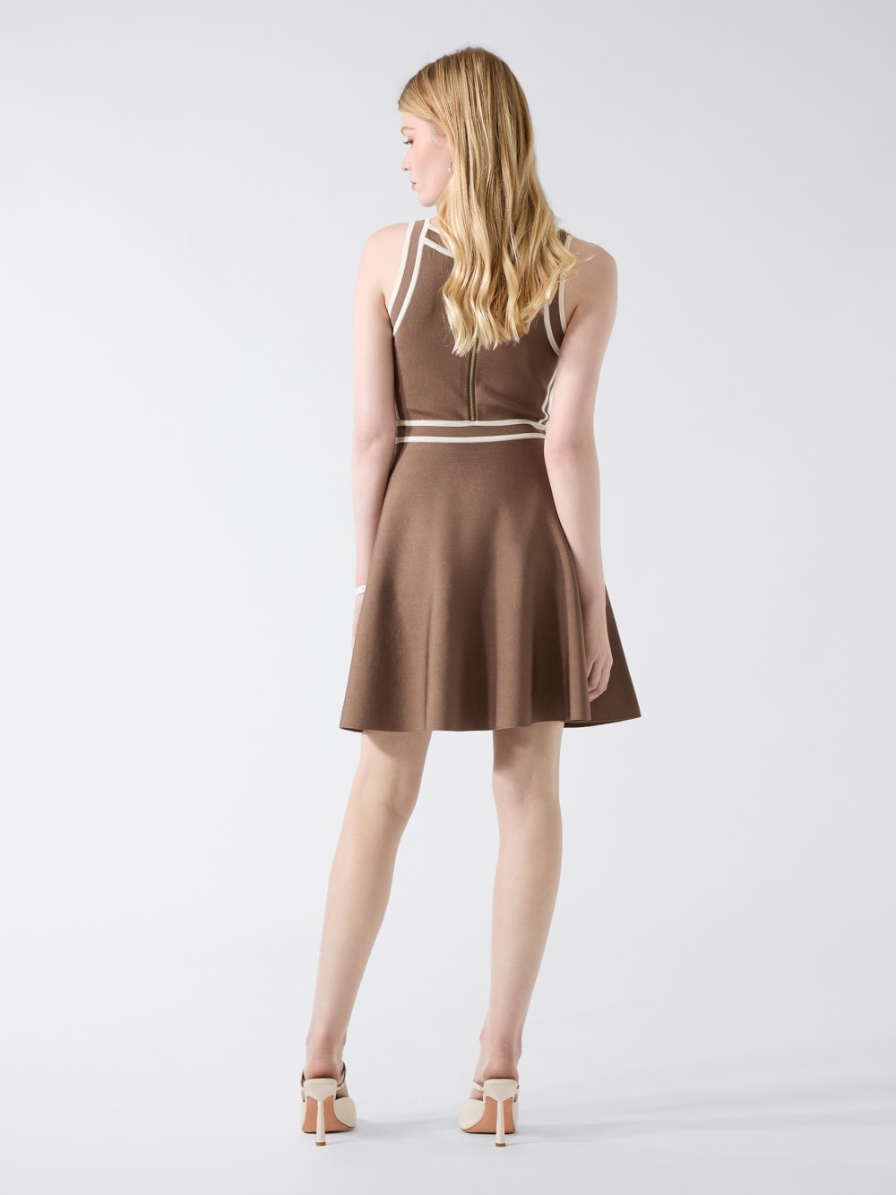 Viscose-blend mini dress