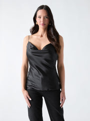 Marciano silk-blend tank top