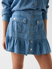 Lyocell mini skirt