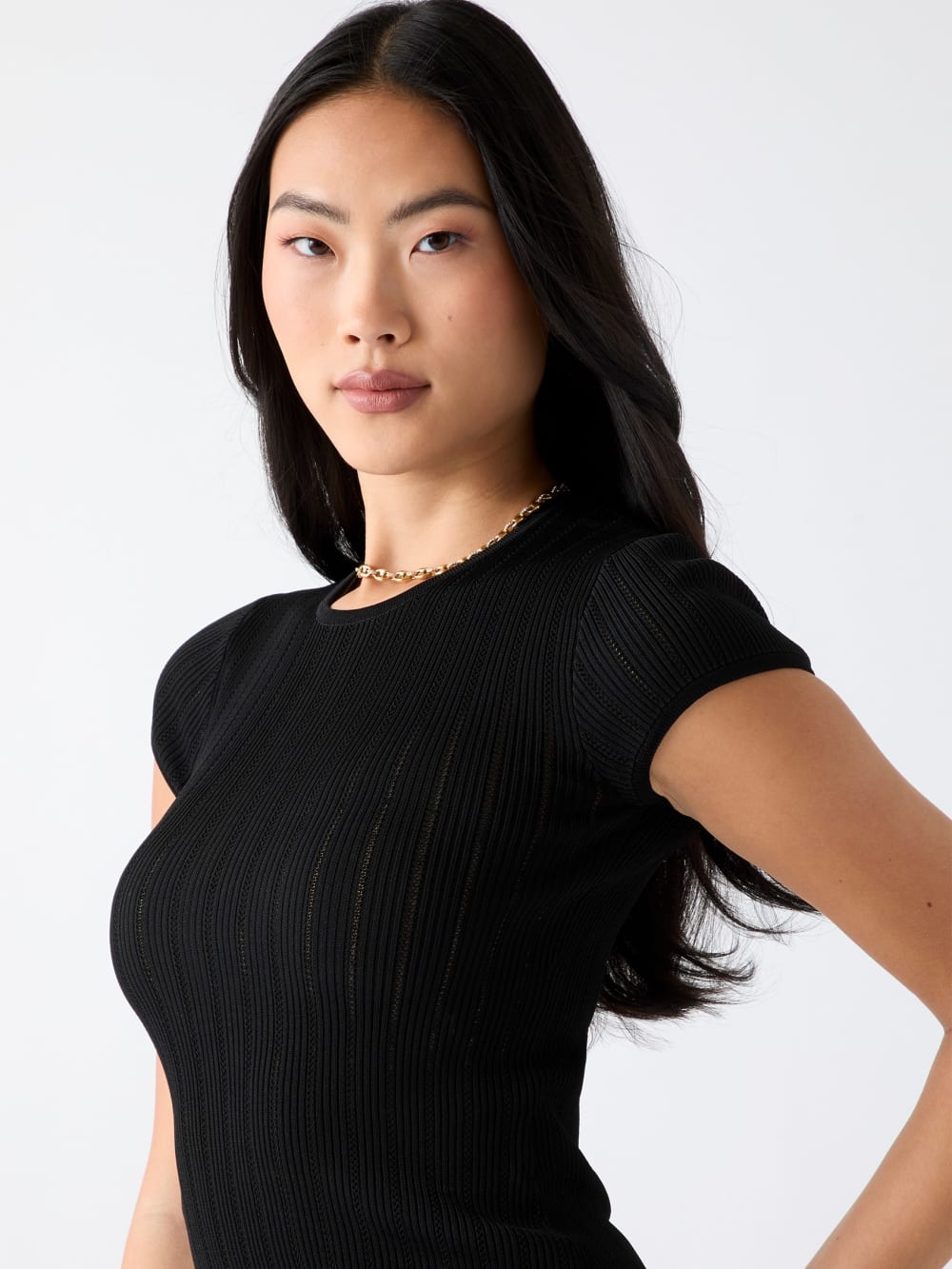 Rib knit top