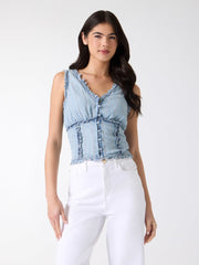 Rebeca Chambray Corset Top