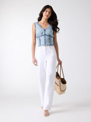 Rebeca Chambray Corset Top