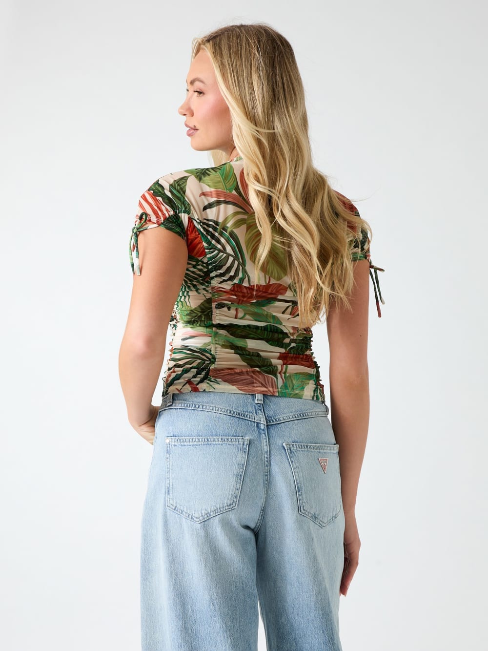 Eco Amaya Printed Mesh Top
