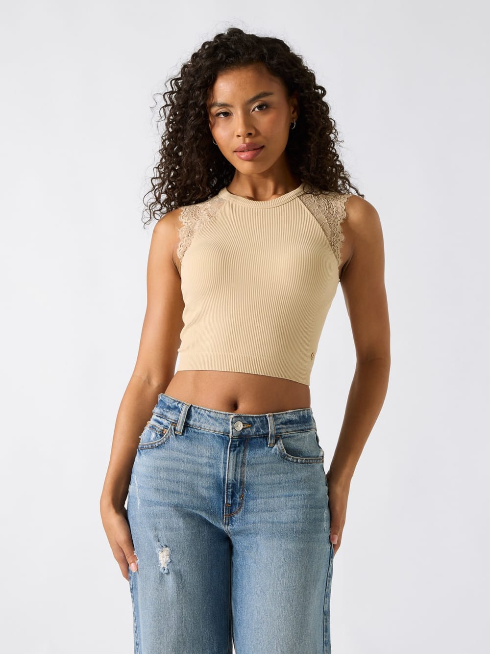 Lace sweater top