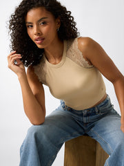 Lace sweater top