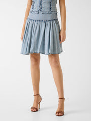 Pleated midi skirt