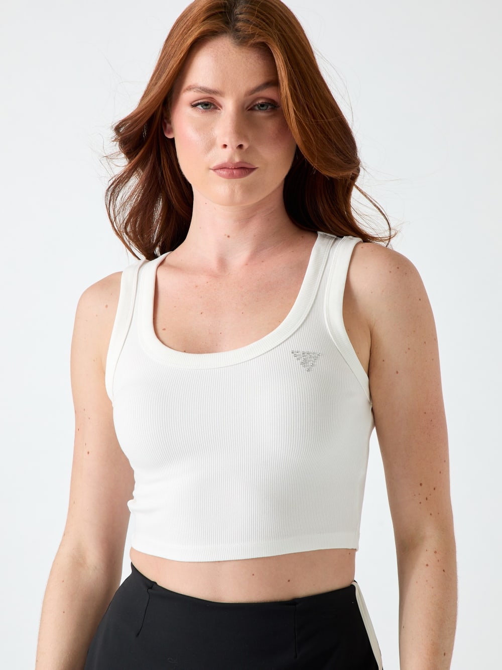Rib-knit tank top
