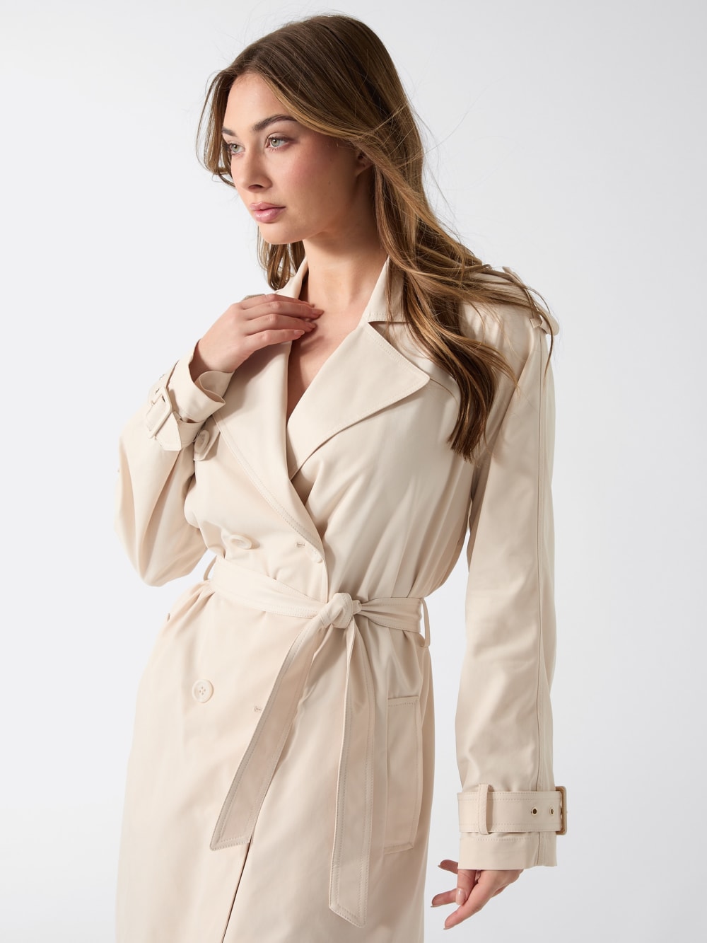 Viscose-blend trench
