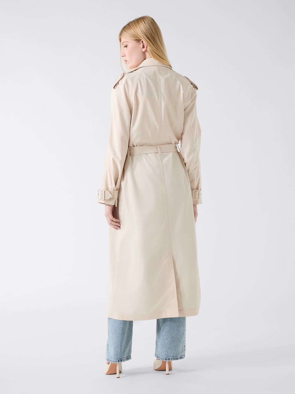 Viscose-blend trench