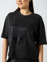 Foiled boxy t-shirt