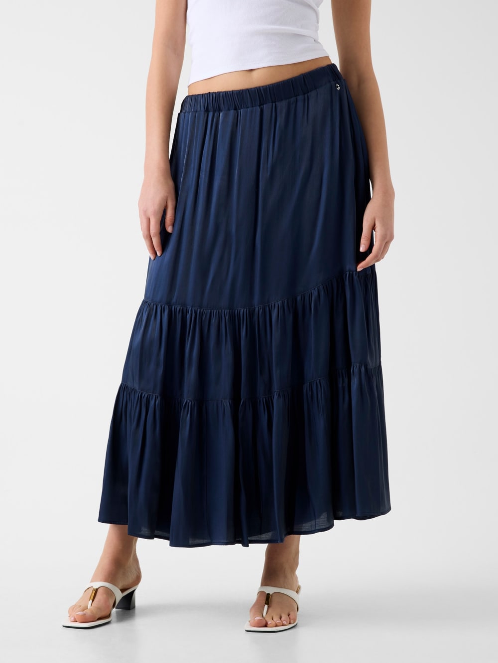 Pleated maxi skirt
