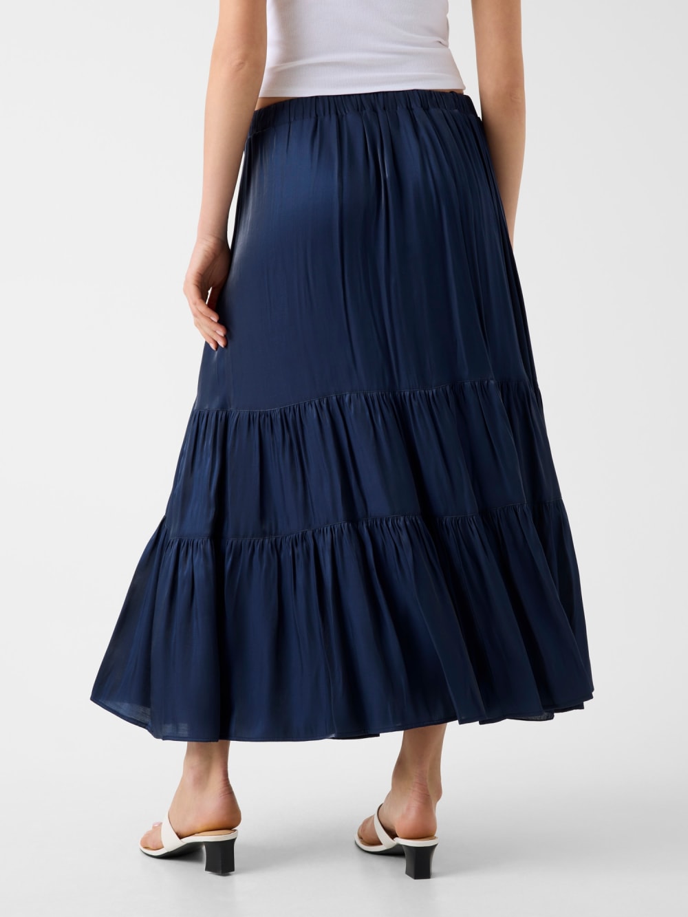 Pleated maxi skirt