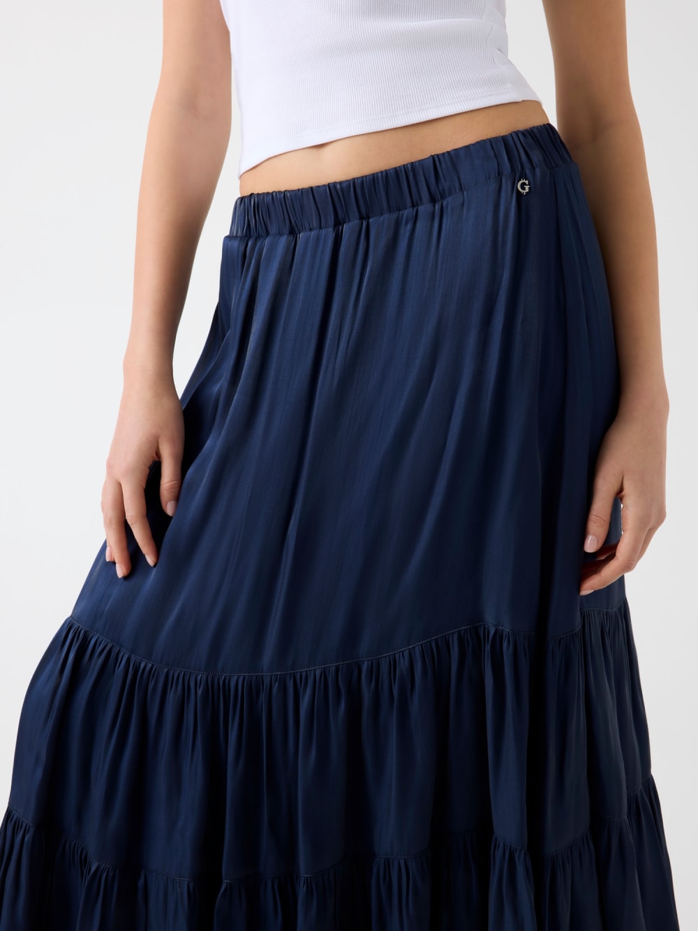 Pleated maxi skirt