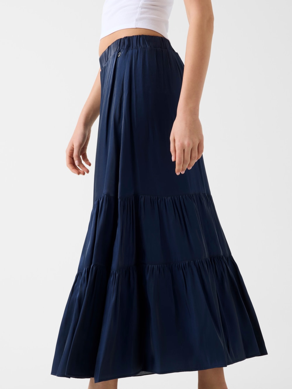 Pleated maxi skirt