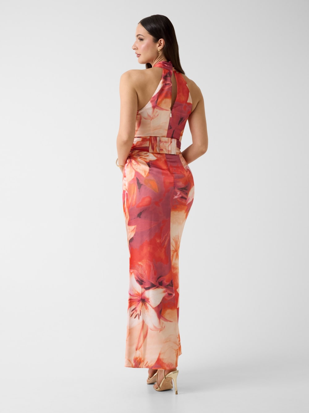 Marciano floral print long dress