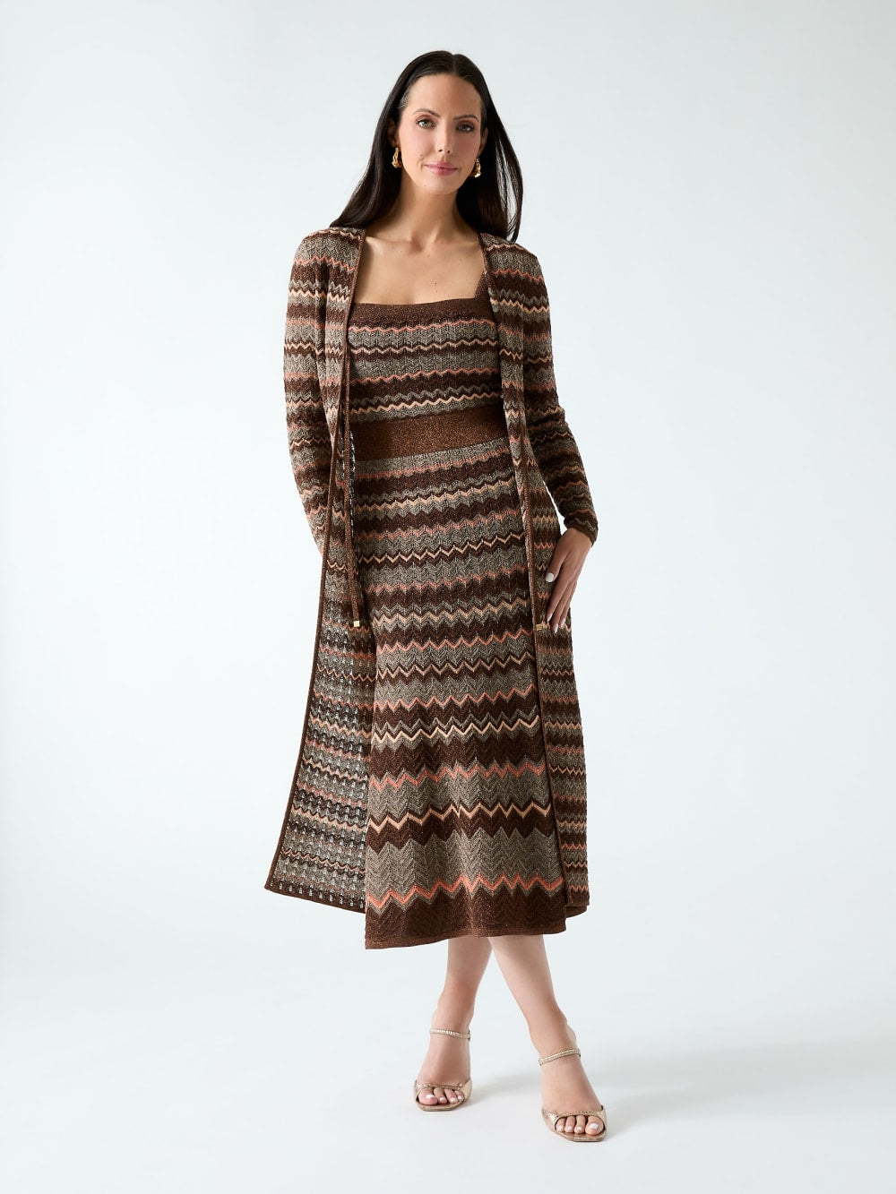 Marciano knitted lurex dress