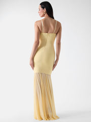 Marciano strapless mesh dress