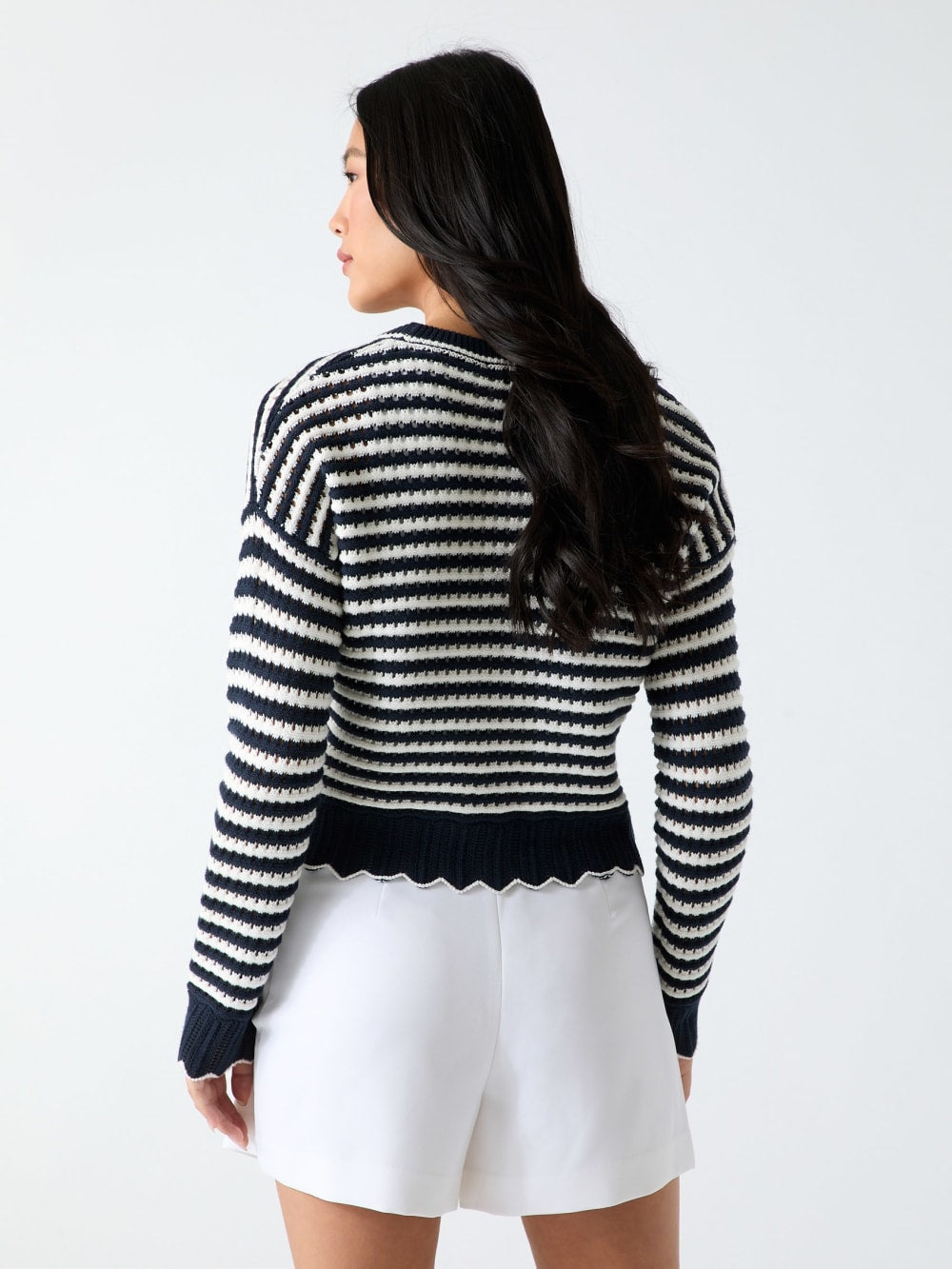 Striped sweater cardigan