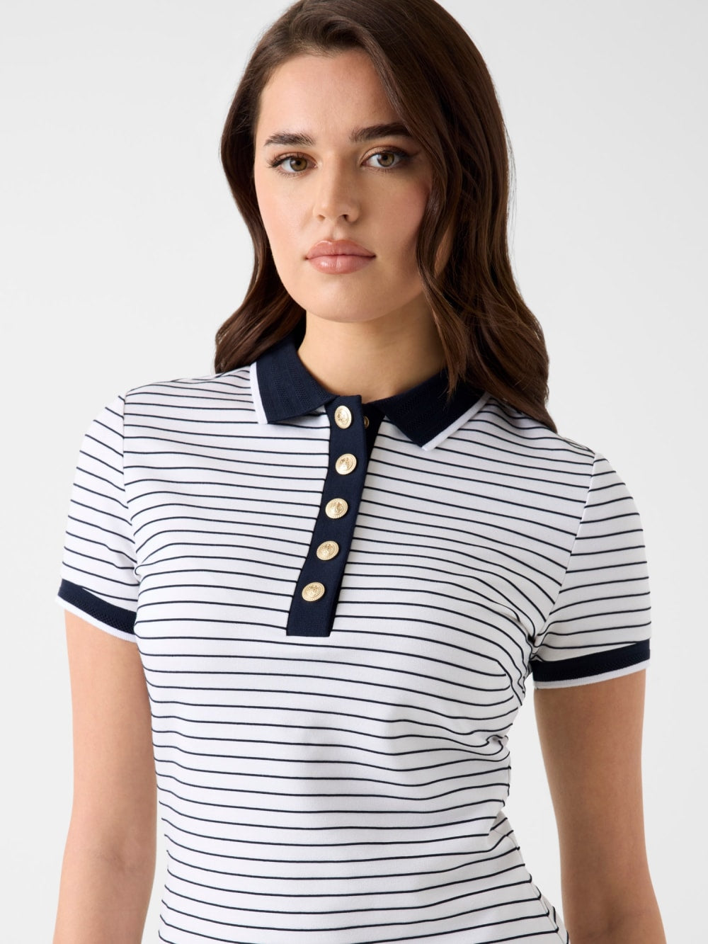 Striped polo dress